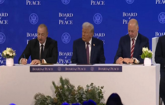 President Ilham Aliyev signed the “Board of Peace Charter" -VIDEO 