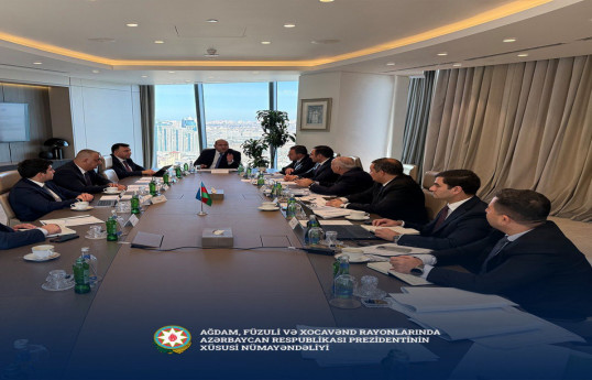 Restoration, Construction, and Management Service targets discussed for Aghdam, Fuzuli, and Khojavend districts