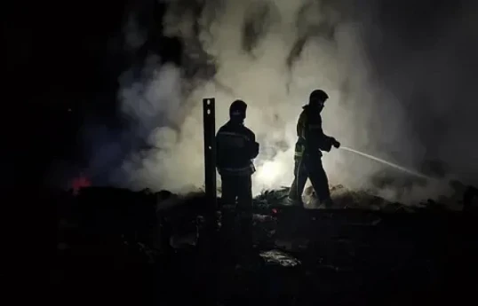 Fire burns through oil depot in Russian city of Penza following Ukrainian drone strike