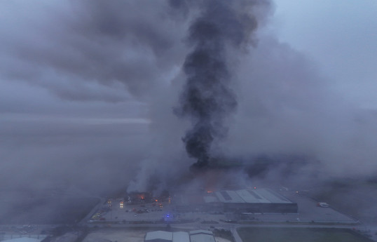 Five missing after fire at food factory in central Greece, official says