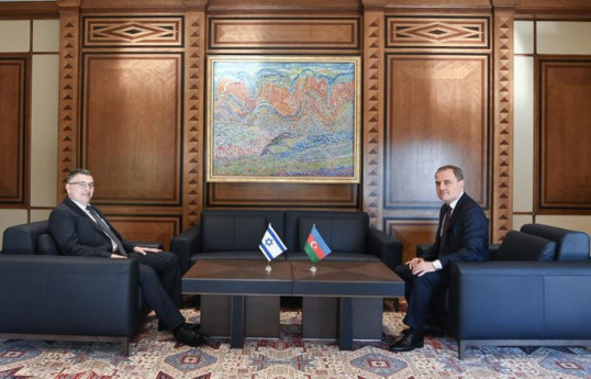 Minister of Foreign Affairs of the State of Israel Gideon Sa’ar, and Minister of Foreign Affairs of the Republic of Azerbaijan Jeyhun Bayramov