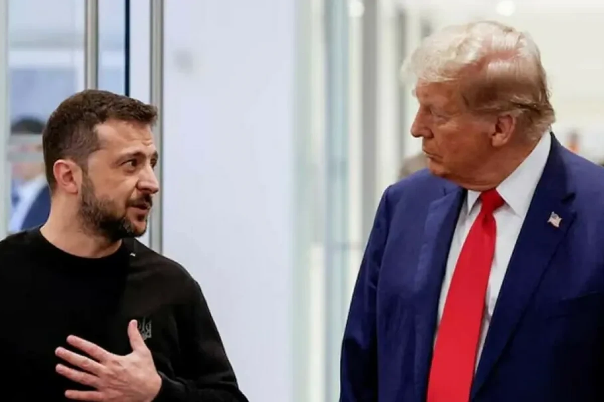 Volodymyr Zelenskyy, President of Ukraine and Donald Trump, US President