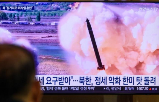 North Korea fires ballistic missile towards Sea of Japan