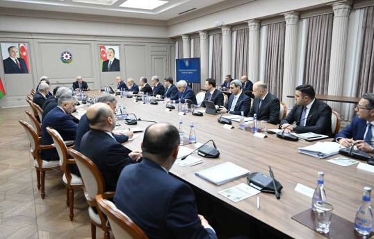 Cabinet of Ministers convenes meeting on the environmental situation of the Caspian Sea and Baku Bay
