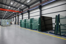 President Ilham Aliyev attended opening of mirror sheet production plant in Sumgayit Industrial Park