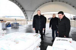 President Ilham Aliyev laid foundation stone for polypropylene and laminated bag production facility in Sumgayit Industrial Park