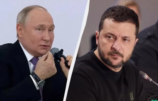 Vladimir Putin, Russian President and Volodymyr Zelenskyy, President of Ukraine