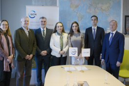 Leyla Aliyeva and Grethel Aguilar discuss cooperation opportunities in Switzerland