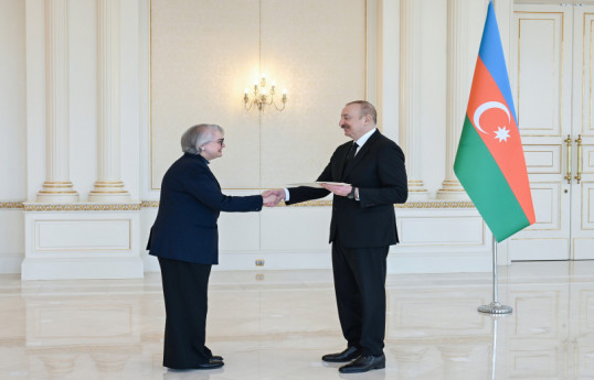 Sally-Anne Vincent, the incoming Ambassador Extraordinary and Plenipotentiary of the Commonwealth of Australia and President of the Republic of Azerbaijan Ilham Aliyev