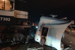 Fuel tanker truck and locomotive collusion in Azerbaijan leaves one injured -PHOTO -VIDEO 