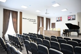 Leyla Aliyeva visits Sheki city Art School - PHOTO 