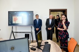 Leyla Aliyeva visits Sheki city Art School - PHOTO 