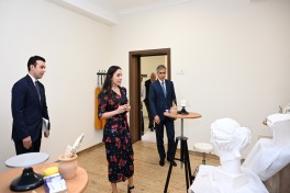 Leyla Aliyeva visits Sheki city Art School - PHOTO 