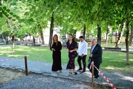Leyla Aliyeva reviews restoration and reconstruction works at Muhammad Fuzuli Park in Sheki