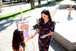 Leyla Aliyeva reviews restoration and reconstruction works at Muhammad Fuzuli Park in Sheki