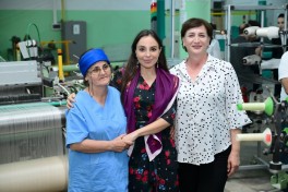 Leyla Aliyeva visits Azeripek OJSC
