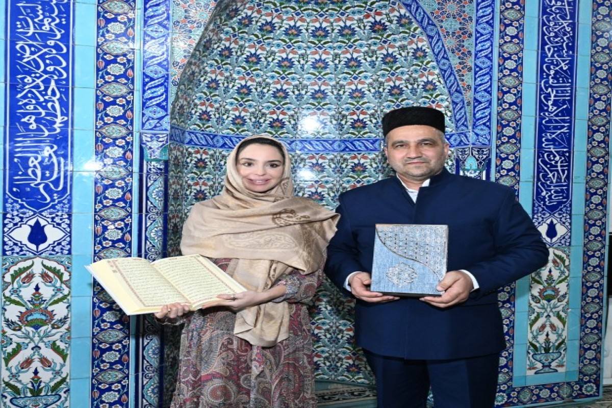 Leyla Aliyeva visits Juma Mosque in Yevlakh