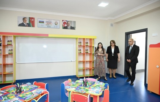 Leyla Aliyeva attends opening of new school building in Yevlakh