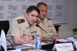 Azerbaijan presents report on Armed Forces' peacekeeping operations - PHOTO 