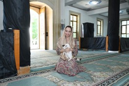 Leyla Aliyeva visits Juma Mosque in Yevlakh