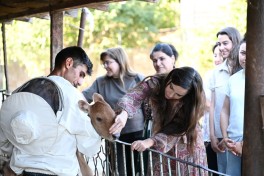 Leyla Aliyeva meets “Young Beekeeper” project participant in Yevlakh - PHOTO 