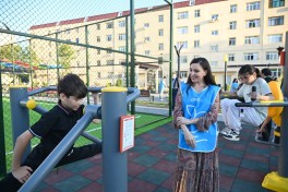 Modernized neighborhood in Yevlakh inaugurated with participation of Leyla Aliyeva - PHOTO 