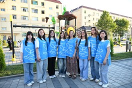Modernized neighborhood in Yevlakh inaugurated with participation of Leyla Aliyeva - PHOTO 