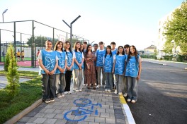 Modernized neighborhood in Yevlakh inaugurated with participation of Leyla Aliyeva - PHOTO 