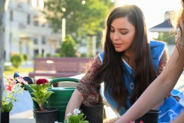 Modernized neighborhood in Yevlakh inaugurated with participation of Leyla Aliyeva - PHOTO 