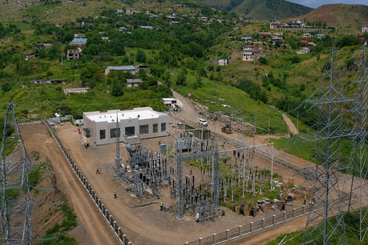 110 kV substations under construction in Khankendi and Aghdara
