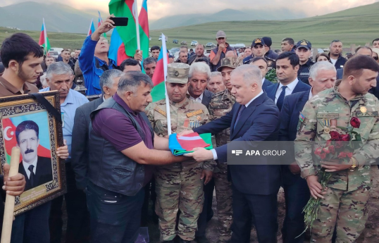 Remains of Bahadur Kamalov, a martyr of the First Karabakh War, were buried in Kalbajar