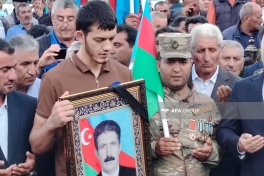 Remains of Bahadur Kamalov, a martyr of the First Karabakh War, were buried in Kalbajar