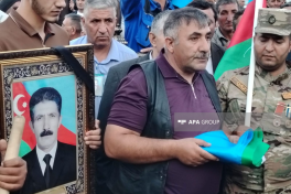 Remains of Bahadur Kamalov, a martyr of the First Karabakh War, were buried in Kalbajar