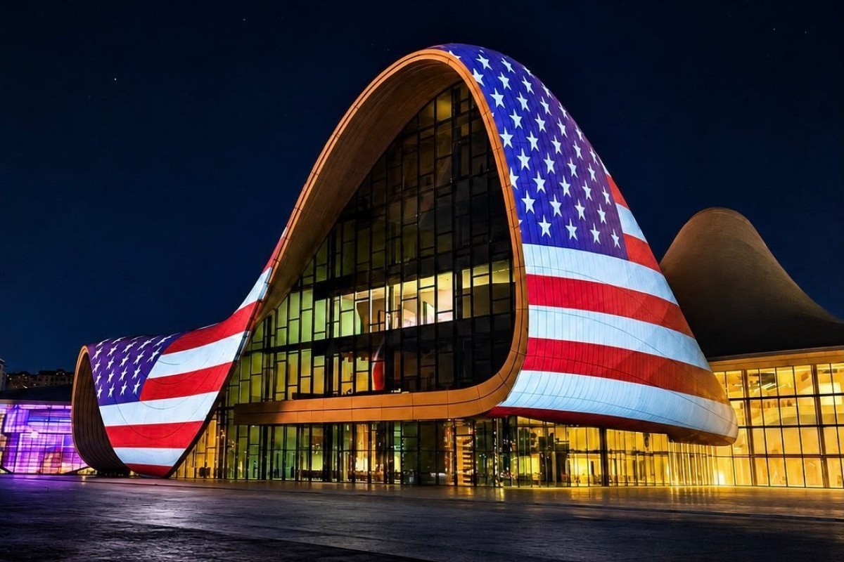 U.S. Embassy: We welcomed illumination of Heydar Aliyev Center in colors of American flag with gratitude