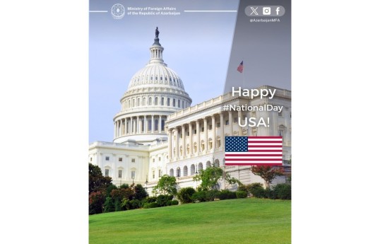 Azerbaijan MFA congratulates US on Independnece Day
