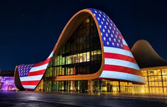 U.S. Embassy: We welcomed illumination of Heydar Aliyev Center in colors of American flag with gratitude