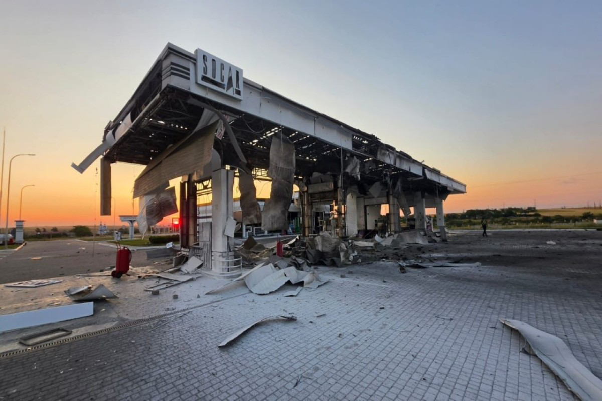 Russia drone strikes SOCAR gas station in Ukraine