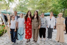 Leyla Aliyeva attends opening of individual exhibition and tree-planting campaign in Gabala-PHOTO 