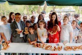 Leyla Aliyeva attends opening of individual exhibition and tree-planting campaign in Gabala-PHOTO 