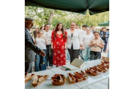 Leyla Aliyeva attends opening of individual exhibition and tree-planting campaign in Gabala-PHOTO 