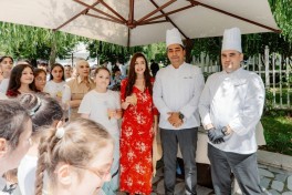 Leyla Aliyeva attends opening of individual exhibition and tree-planting campaign in Gabala-PHOTO 