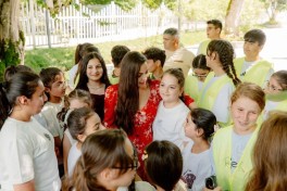 Leyla Aliyeva attends opening of individual exhibition and tree-planting campaign in Gabala-PHOTO 