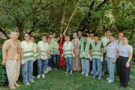 Leyla Aliyeva attends opening of individual exhibition and tree-planting campaign in Gabala-PHOTO 