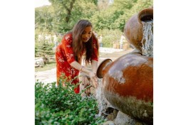 Leyla Aliyeva attends opening of individual exhibition and tree-planting campaign in Gabala-PHOTO 