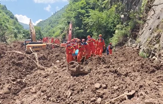 Landslide in northwestern China leaves 5 dead and 12 still trapped
