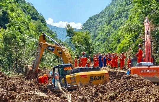 Landslide in northwestern China leaves five dead and 12 still trapped