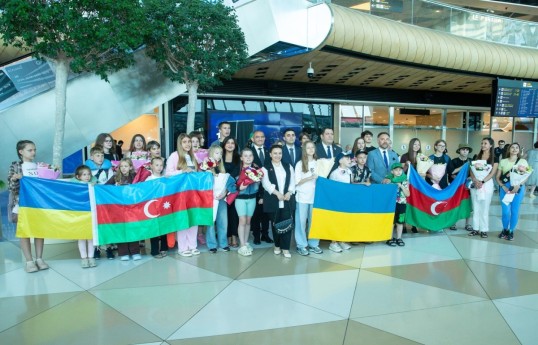 Social Services Agency brings another 30 Ukrainian children to Azerbaijan for rehabilitation