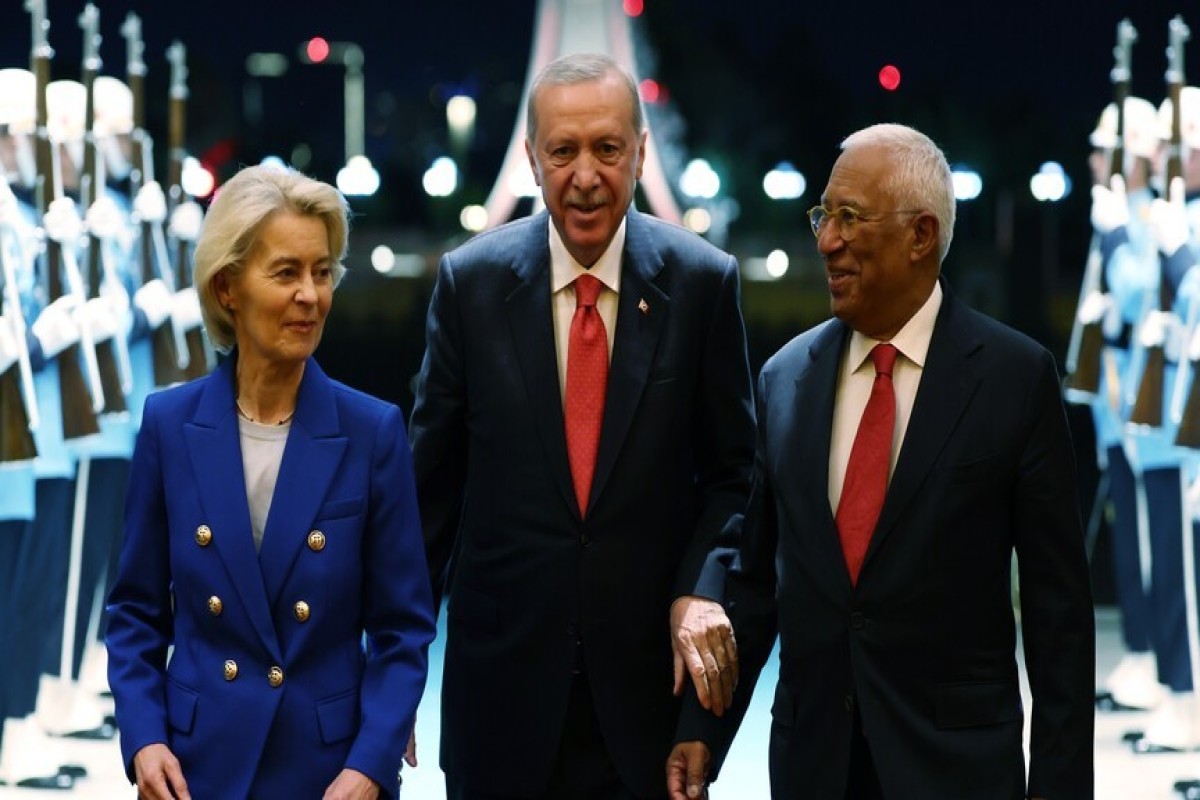 President Erdogan meets EU leaders during NATO summit in Ankara