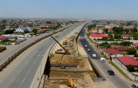 Three new road bridges under construction in Garadagh