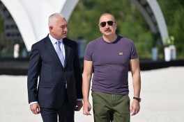 President Ilham Aliyev laid foundation stone for Hakarichay Reservoir in Lachin